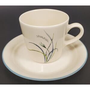 Vintage Corelle Coordinates Stoneware Coffee Cup and Saucer